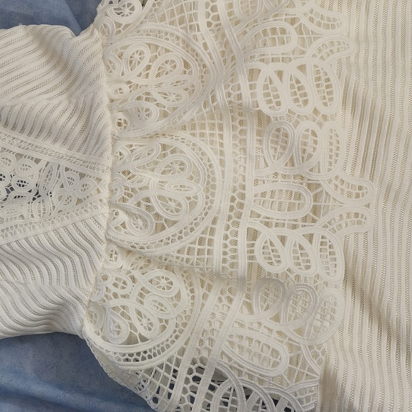 BNWT Self Portrait white lace dress - Picture 5 of 13